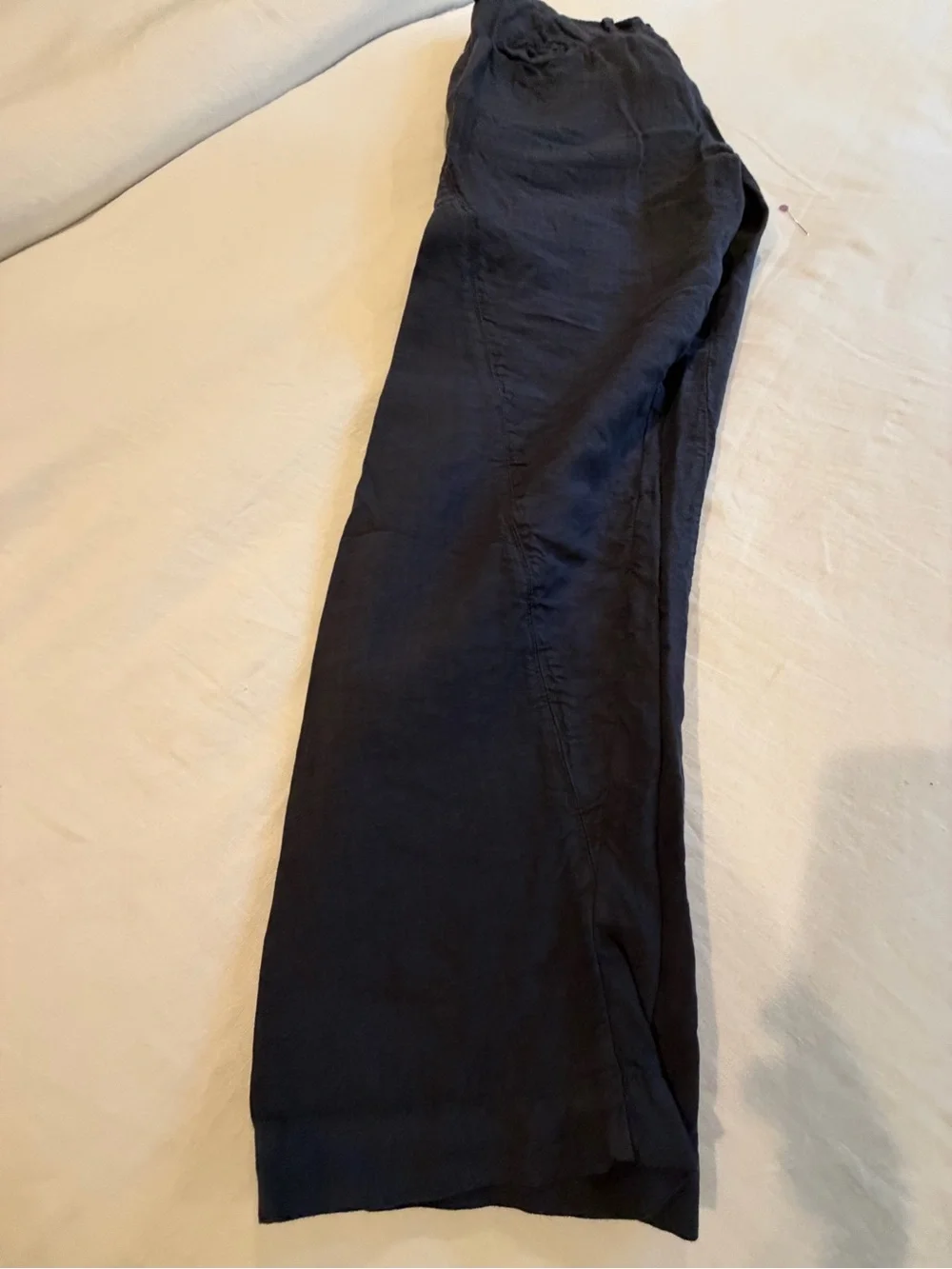 Men's Lightweight Navy Linen Pants